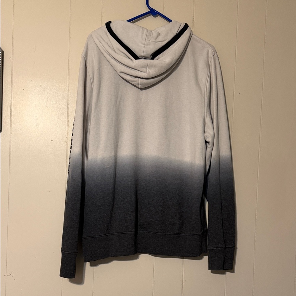 Hollister Gray and White Ombre Hoodie - Picture 2 of 3
